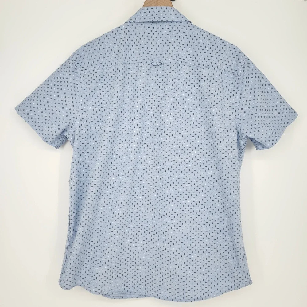 Urban‎ Pipeline Blue Diamond Button Down Camp Shirt Mens Large Surf Beach Casual